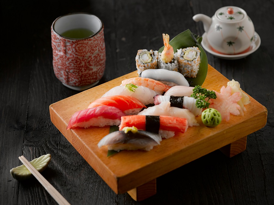 Frische Sushi-Variationen